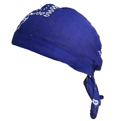 Unisex Azul Paisley Bandana Quimio Sombrero Imán Musulmán Oración Líder Gorra Envoltura para la Cabeza Nuevo Foto 1 de 2