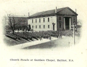 Kanada Souvenir Postkarte. "Kirchenparade in der Garnisonskapelle, Halifax, NS." UNP. - Bild 1 von 4