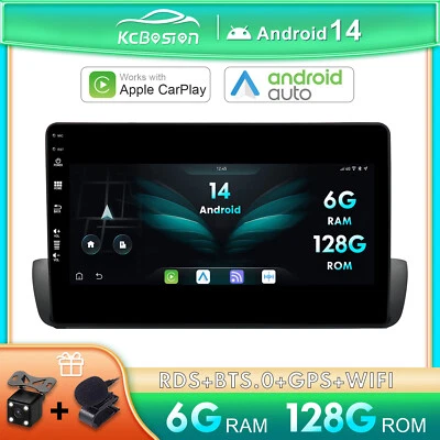 6G+128GB Android 14 Autoradio Carplay GPS Per Mazda BT-50 2012-2017 DAB+WIFI BT - Immagine 1 di 4