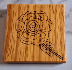 Posavasos de café de madera hechos a mano con todo el equipo con energía solar #3 - Imagen 1 de 3