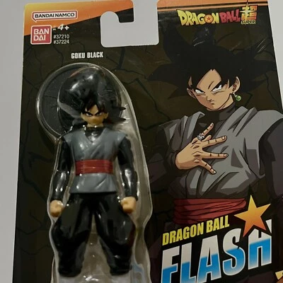 FIGURA FLASH BANDAI DRAGON BALL GOKU NEGRA. (aprox 4"H) Niños 4+. Nuevo Foto 1 de 4