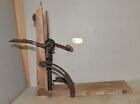 Antique Phillips Patent 1872 barn beam post drill press boring machine tool B6