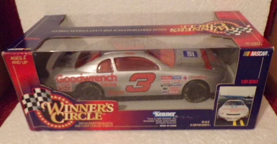 LOOK  KENNER NASCAR WINNER'S CIRCLE NO. 3  DALE EARNHARDT SCALE  1/24  DISPLAY - Image 1 of 4