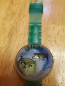 The Grinch Dr Seuss Watch Snow Globe Digital Watch. Works perfectly RARE HTF!!!! - Picture 1 of 5