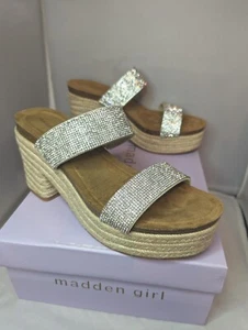 MaddenGirl Womens Emerson Platform Sandals Chunky BlockHeels Espadrille Shoes6.5 - Picture 1 of 4