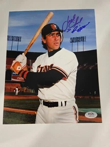 Jack Clark San Francisco Giants Signed 8x10 Inscribed The Ripper (PSA Cert.) - Picture 1 of 3