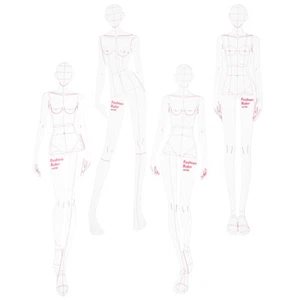 Clothing Measuring French Curve Rulers Model Fashion Drawing Template Sample - Picture 1 of 12