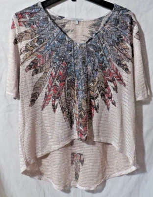 Traje de baño tribal pluma Charlotte Russe traje de baño encaje encubrimiento talla XL Foto 1 de 4