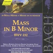 Edition Bachakademie Vol.70 (H-Moll-Messe BWV 232) von Ril... | CD | Zustand gut - Bild 1 von 1