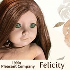 Felicity American Girl 1990's Pleasant Company 18" Historical Doll Retired