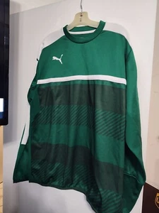 Puma-Soccer Jersey/Shirt-Men's Size XXL- Long Sleeve Green-Dry Cell-WORN ONCE - Picture 1 of 7