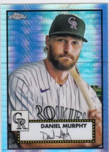 2021 Topps Chrome Platinum Anniversary Prizm Refractor #461 DANIEL MURPHY - Picture 1 of 1