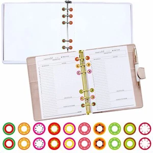 3000 Pack Colorful Hole Punch Reinforcement Sticker Labels for Loose Leaf Paper - Bild 1 von 8