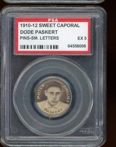 1910-12 Sweet Caporal P2 Pins Dode Paskert Small Letters PSA 5 - Picture 1 of 2