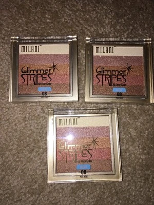 Lote De 3 Rayas Milani Brillo Nuevas En Caja Todo Color 08 BRONCE Brillo Foto 1 de 4