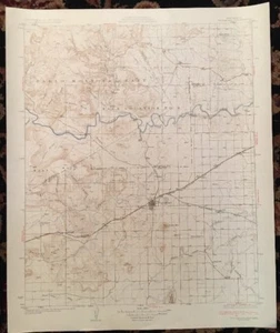 Mapa topográfico del USGS 1930 CUADRÁNGULO TUCUMCARI, NUEVO MÉXICO - Imagen 1 de 8