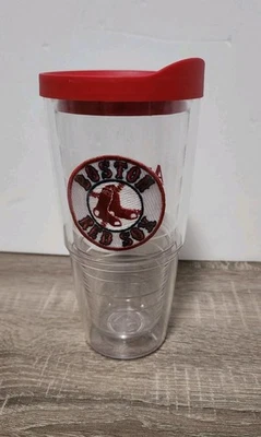Parche TERVIS Boston Red Sox vaso 24 oz transparente con tapa roja LEER Foto 1 de 4