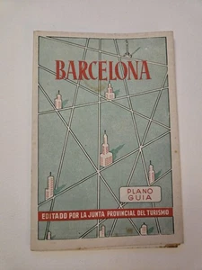 Vintage 1950s Barcelona Spain Tourist Guide & Map  Junta Provincial del Turismo - Picture 1 of 4