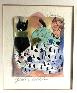 Kathy Donahey Mixed Media Original Kunst signiert Lithographie - Bild 1 von 19