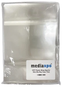 500 OPP Plastic Wrap Bag for Slim Blu-Ray Case 7mm - Bild 1 von 2