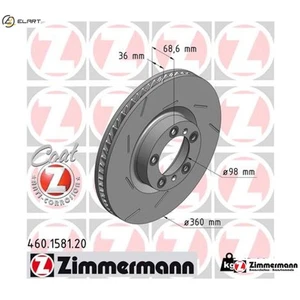 2x BRAKE DISC 460.1581.20 FOR PORSCHE MCG.EA/FA 3.0L MCW.DA 3.0L MCX.NA 3.6L - Picture 1 of 9