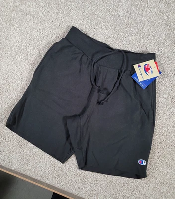 Pantalones Cortos Champion Tejido Inverso Para Hombres Pequeños Negros Mezcla Algodón Bolsillo Atléticos Nuevos Foto 1 de 4