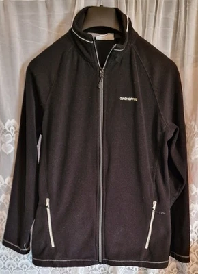 Ladies Craghoppers Fleece Top Size 12 Chest 40" Length 25.5" Black Full Zip - Image 1 of 4