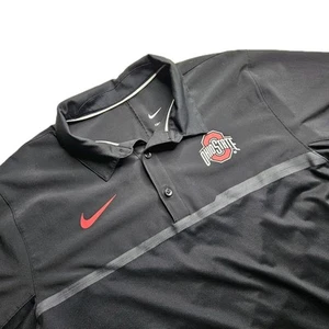 Ohio State Buckeyes Poloshirt Herren Medium schwarz Nike Dri Fit Golf Performance - Bild 1 von 8