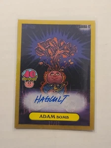 2025 GPK 40th Anniversary Homage to Garbahj Adam Bomb Autograph Fools Gold 27/50 - Picture 1 of 2