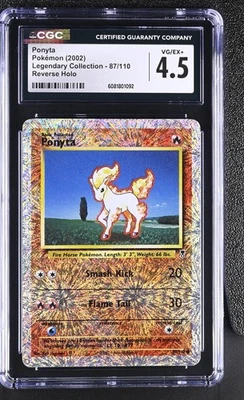 CGC 4.5 Ponyta 2002 Legendary Collection 87/110 Reverse Holo Pokemon Card - Image 1 of 2
