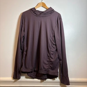 Mission Workshop Performance Hoodie Mens XL Long Sleeve Plum Athletic Tech Shirt - Picture 1 of 16