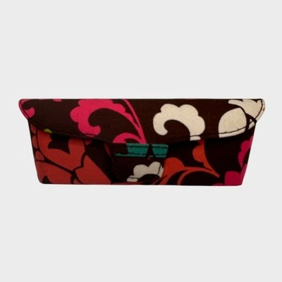 Vera Bradley Eyeglasses Case Brown Pink Cream Floral - Image 1 of 4