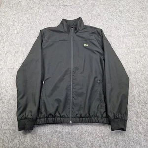 Chaqueta Lacoste Para Hombre Mediana Negra Chándal Top Deletrear Logo Talla 4 - Imagen 1 de 12