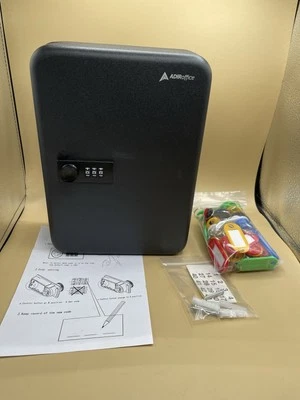 ADIRoffice 48 Key Capacity Security Combination Steel Black Cabinet #682-48-BLK - Image 1 of 4