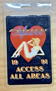 Vintage TOUR BACKSTAGE ALL-ACCESS PASS: 1991 Restless Heart - Picture 1 of 2