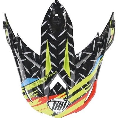 THH T710X Assault Replacement Helmet Visor | Black/Flo Yellow/Red - Изображение 1 из 4