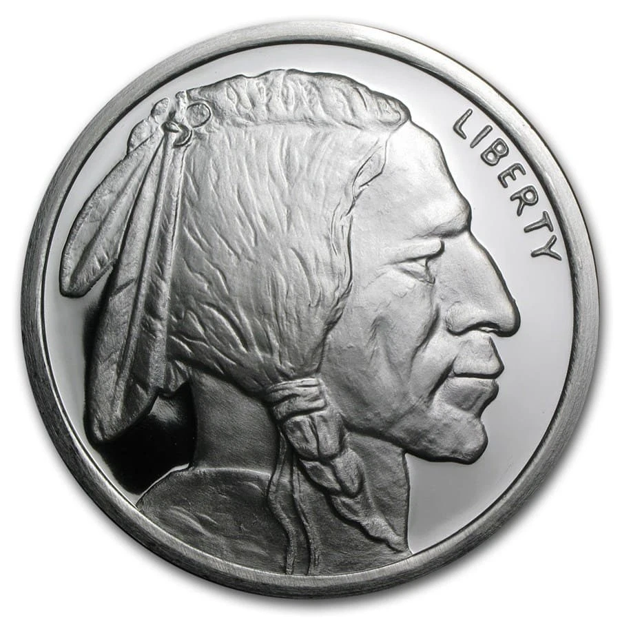 5 oz Silver Round - Buffalo - Image 1 of 4
