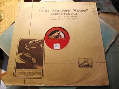 LIVE 1926 Nellie MELBA Covent Garden FAREWELL Speech BOHEME Addio HMV DB 943 . - Image 1 of 3