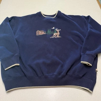 Sudadera De Colección Field Tested By Outdoor Life XL 46/48 Bordada Duck Buck Foto 1 de 4