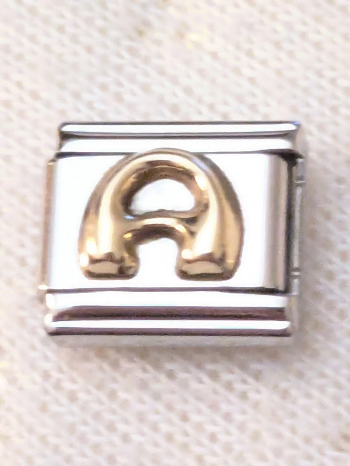 Authentic Zoppini Puffy 18k Gold Letter A Free Shipping B1  - Image 1 of 2