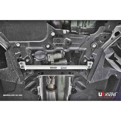 MERCEDES AMG A45 W176 2014~2018 ULTRA RACING 2 POINTS FRONT LOWER MEMBER BRACE - Image 1 of 4