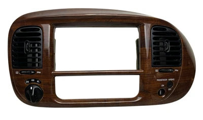 Ford F-150 Expedition 1997-2003 tablero central radio bisel moldura ventilaciones 4x4 grano madera Foto 1 de 4