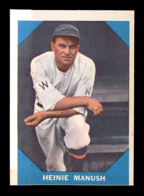 Fleer #18 1960 Heinie Manush EX/EX+ X3259487 Foto 1 de 3