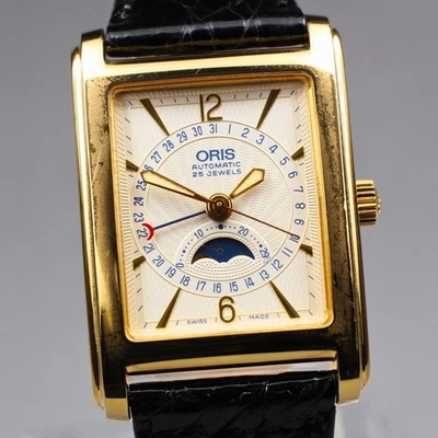 Vintage Exc+5 ORIS Rectangular Pointer B7460 Men's Automatic Watch 26mm 17J 1505 - Image 1 of 4