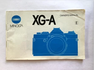 Instrucciones del manual del propietario Minolta XG-A - Imagen 1 de 3