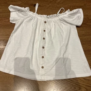 White Cotton Off Shoulder Blouse From Next Age 11 - Picture 1 of 1