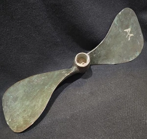 Hélice de barco vintage de latón de 2 hojas 16"x6" pesada @ES - Imagen 1 de 11