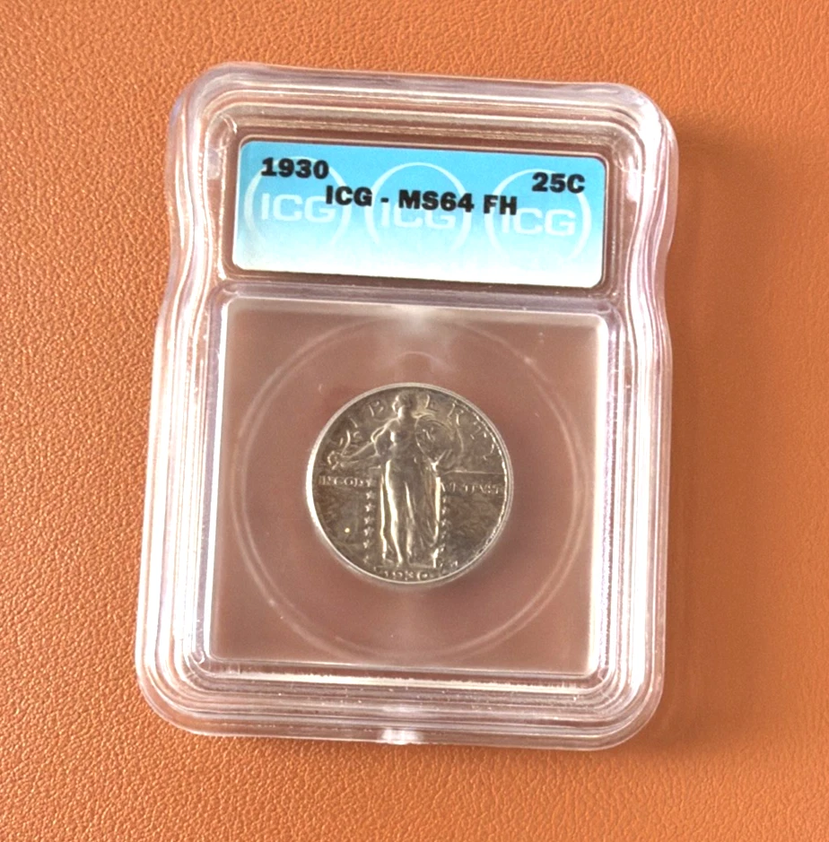 1930 25 Cent  Standing Liberty IGC MS64 FH - Image 1 of 2