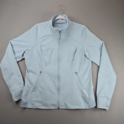 Zella Women's Jacket Full Zip Mock Neck Active Aqua Green Size XXL - Image 1 of 4