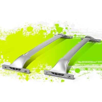 Porta-bagagens barra transversal trilho rack teto alumínio para Nissan Rogue 2014-2018 - Imagem 1 de 4